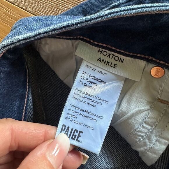 PAIGE Hoxton High Rise Ankle Skinny Jeans - Picture 8 of 10